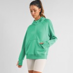 Wholesale women s Scuba Quarter Zip Up Hoodie Pack cuffed trim Kangaroo pocket T