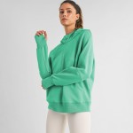 Wholesale women s Scuba Quarter Zip Up Hoodie Pack cuffed trim Kangaroo pocket T