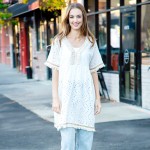 Wholesale cOMFYLUXE Eyelet Swimsuit Coverup Fringe Details One Fits Most Polyest