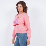 Wholesale soft Knit Tinsel Christmas Tree Sweater Long Sleeve Polyester Acrylic