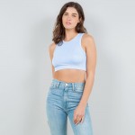 Mineral Washed Crop Tank Top (6-Pack)

- Ribbed Slimming Fit
- No Padding
- 92% Nylon 8% Spandex