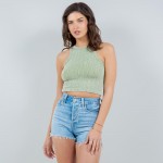 Wholesale mineral Washed Tank Top Pack Hip Ribbed Slimming Fit No Padding Nylon