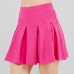 Wholesale waisted Pleated Scuba Skort Pack Built Mesh Shorts Waistband Polyeste