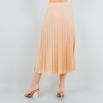 Wholesale waisted Pleated Calf Skirt Pack Lightweight Breathable Material Thigh