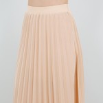 Wholesale waisted Pleated Calf Skirt Pack Lightweight Breathable Material Thigh