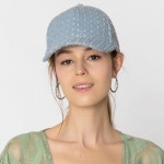 Wholesale do Everything Love Distressed Sequin Baseball Cap One Fits Most Cotton