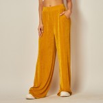 High-Waisted Slinky Wide Leg Pants (6-pack)

-  2" Waistline
- Two Side Pockets
- 92% Polyester / 8% Spandex