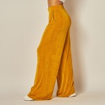 Wholesale waisted Slinky Leg Pants pack Waistline Two Side Pockets Polyester Sp