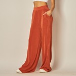 High-Waisted Slinky Wide Leg Pants (6-pack)

-  2" Waistline
- Two Side Pockets
- 92% Polyester / 8% Spandex