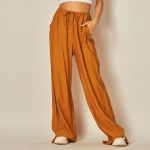 Wholesale waisted Textured Leg Pants pack Drawstring Waistline Two Side Pockets