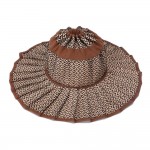 Foldable Pleated Straw Sun Hat

- Inner Drawstring Chin Fastener