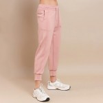 Wholesale cropped Capri Scuba Jogger Adjustable Drawstring Front Pockets Lower B