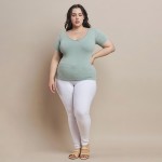Wholesale short Sleeve Ribbed Seamless Tank Ribbed Seamless Fitted Silhouette Sm