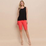 Wholesale long Lightweight Linen Like Tank Top Round Neck Line Light Weight Line