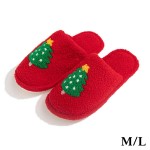 Wholesale plush Christmas Tree Slippers US Women s S M M L Polyester