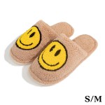 Wholesale plush Happy Slide Slippers US Women s S M M L Polyester