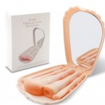 Wholesale shell Compact Mirror Brush Set Makeup Brushes Included