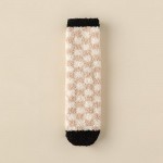 Wholesale soft Plush Knit Checker Socks pack One Fits Most Adult Assorted Colors