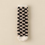 Wholesale soft Plush Knit Checker Socks pack One Fits Most Adult Assorted Colors
