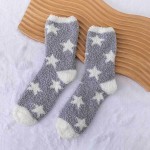 Wholesale soft Plush Knit Star Socks pack One Fits Most Adult Assorted Colors Po