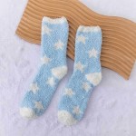 Wholesale soft Plush Knit Star Socks pack One Fits Most Adult Assorted Colors Po