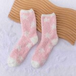 Wholesale soft Plush Knit Star Socks pack One Fits Most Adult Assorted Colors Po