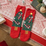 Wholesale soft Plush Knit Christmas Socks pack One Fits Most Adult Assorted Colo