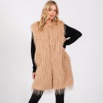 Wholesale faux Fur Vest Pockets One Fits Most Polyester