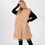 Wholesale faux Fur Vest Pockets One Fits Most Polyester