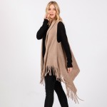 Wholesale soft Knit Vest Fringe One Fits Most Acrylic