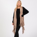 Wholesale soft Knit Vest Fringe One Fits Most Acrylic
