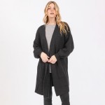 Wholesale long Cable Knit Cardigan One Fits Most Acrylic Polyester Nylon