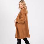 Wholesale long Cable Knit Cardigan One Fits Most Acrylic Polyester Nylon