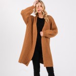 Wholesale long Cable Knit Cardigan One Fits Most Acrylic Polyester Nylon