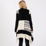 Wholesale aztec Stripes Fuzzy Knit Vest One Fits Most Acrylic Nylon