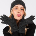 Wholesale fluffy Faux Fur Knit Gloves Touch Screen Compatible One Fits Most Poly
