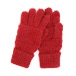 Wholesale fluffy Faux Fur Knit Gloves Touch Screen Compatible One Fits Most Poly
