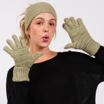 Wholesale fluffy Faux Fur Knit Gloves Touch Screen Compatible One Fits Most Poly