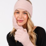 Wholesale fluffy Faux Fur Knit Gloves Touch Screen Compatible One Fits Most Poly
