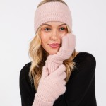 Wholesale fluffy Faux Fur Knit Gloves Touch Screen Compatible One Fits Most Poly