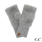 Wholesale c C FGE Faux Fur Fingerless Gloves One Fits Most Body Nylon Cuff Acryl