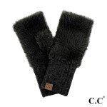 Wholesale c C FGE Faux Fur Fingerless Gloves One Fits Most Body Nylon Cuff Acryl