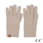 C.C GLC-0094
Weaving Texture Glove 

- One Size Fits Most
- Touchscreen Compatible
- 42% Acrylic / 34% Polyester / 22% Nylon / 1% Spandex 