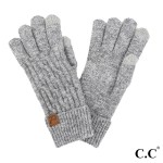 Wholesale c C GLE Chain Link Cable Gloves One Fits Most Touchscreen Compatible R