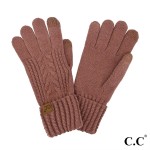 Wholesale c C GLE Cable Knit Gloves One Fits Most Touchscreen Compatible Rayon P