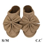 Wholesale c C SPE Faux Suede Bow Slippers US Women s S M M L Shell Polyester Fau