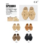 Wholesale c C SPE Faux Suede Bow Slippers US Women s S M M L Shell Polyester Fau