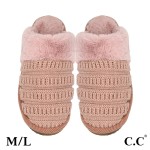 Wholesale c C SPE Ribbed Pattern Knitted Slippers US Women s S M M L Shell Acryl