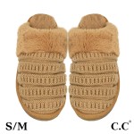 Wholesale c C SPE Ribbed Pattern Knitted Slippers US Women s S M M L Shell Acryl