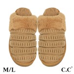 Wholesale c C SPE Ribbed Pattern Knitted Slippers US Women s S M M L Shell Acryl